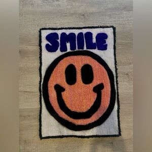 homemade tufted smile rug!! great for anywhere around your home!!